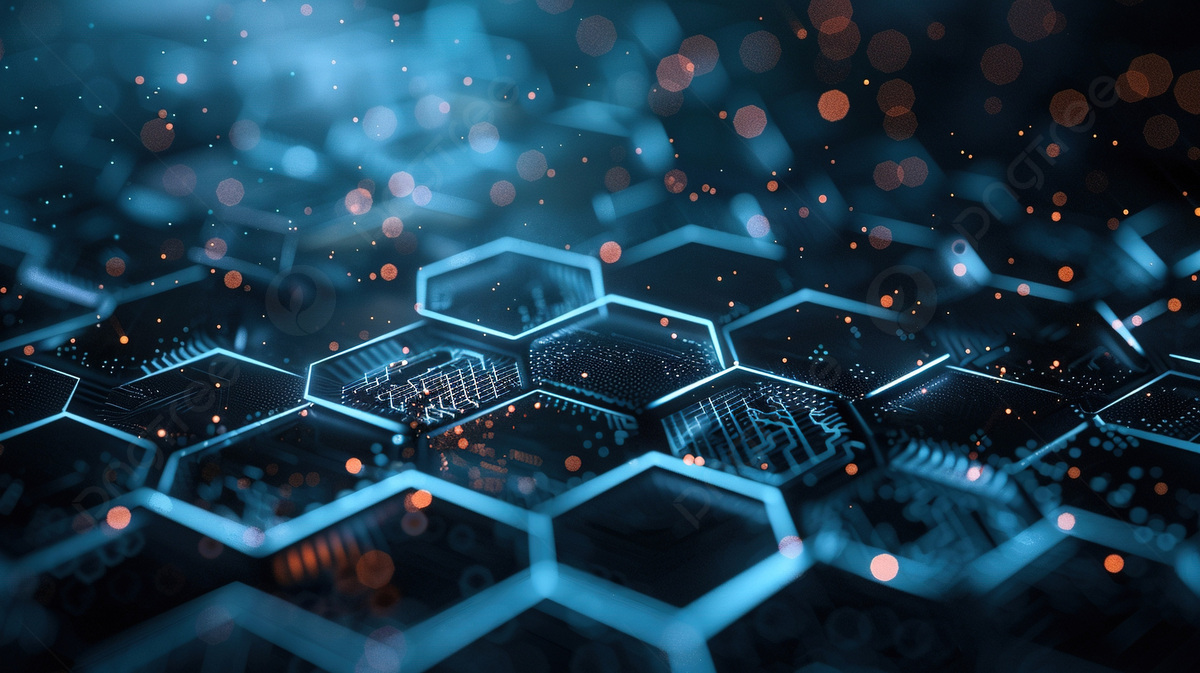 Futuristic digital network background